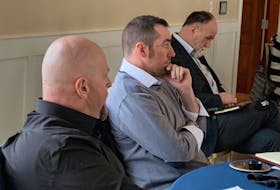 Cape Breton Regional Municipality mayor and council are holding a three-day strategic planning session at The Lakes in Ben Eoin. From left are councillors Gordon MacDonald, Glenn Paruch and Eldon MacDonald. IAN NATHANSON/CAPE BRETON POST