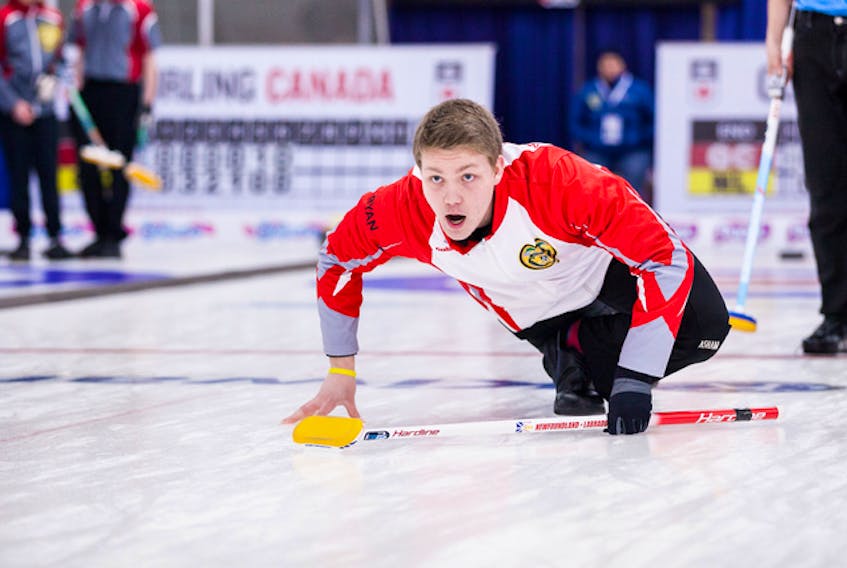 Newfoundland and Labrador skip Ryan McNeil-Lamswood was named skip of the boys' Fair Play team named at the conclusion of the national under-18 curling championships held in southwestern New Brunswick.