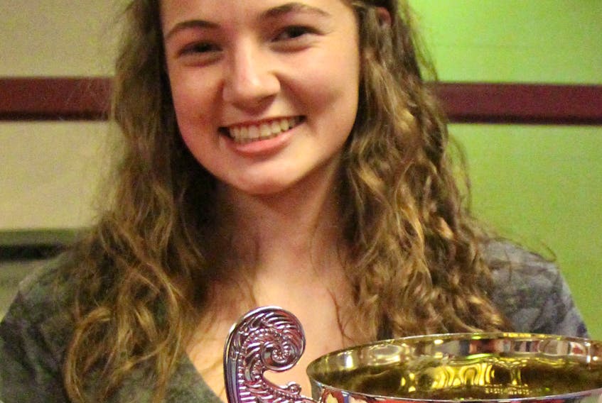 Rebecca Lambke is the Celtic Cup recipient for the 2017 Antigonish Celtics Soccer Club season. She received the honour during a year-end banquet Sept. 18 at Saint Andrew Junior School. The Cup honours a player for their ‘desire to play, the dedication to the game, the willingness to learn and the ability to have fun.’ She played this season with the U-21 Celtics’ women’s team. Corey LeBlanc