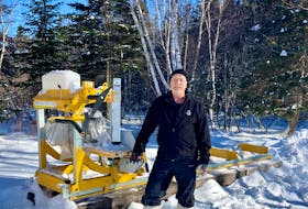 Barry Martin wanted to do some work on a home he recently moved into just off the Bay d’Espoir Highway, so he bought a portable sawmill. An application to run that sawmill on his property was recently denied. Contributed photo 