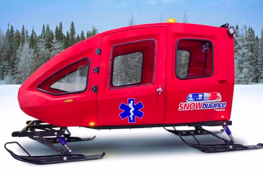 A stock photo of the Snowbulance unit purchased for the Bonavista North region. CONTRBUTED
