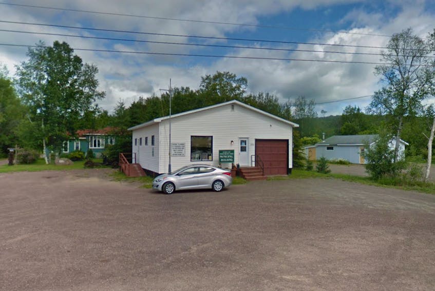 The municipal building in Northern Arm. Google Street View image