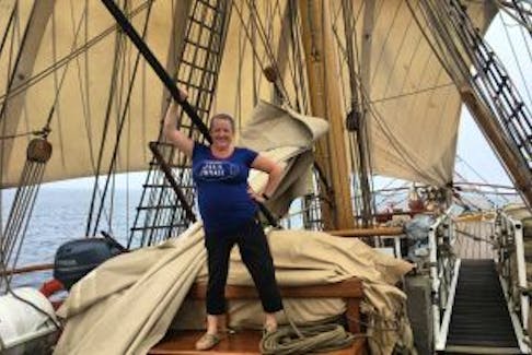 ['Onboard the tall ship Europa. Sailing from Lunenburg to Shelburne, N.S. Tri-County Vanguard/Shelburne Coast Guard reporter Amy Woolvett.']