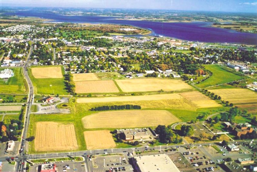 This undated aerial view shows the 88-acres of green space in the heart of Charlottetown known as the Experimental Farm.