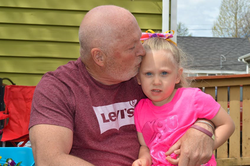 Eric Gallant, 57, says one of the reasons he fought so hard in his battle with cancer was to meet and spend time with his granddaughter, Mya Power, who will turn four on June 4.