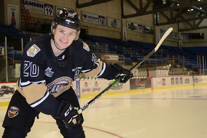 Charlottetown Islanders’ right-winger Thomas Casey is second in the Quebec Major Junior Hockey League scoring race, behind teammate Cédric Desruisseaux.