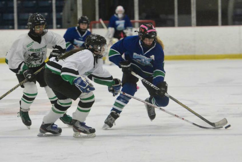 Female hockey to be showcased at the Mariners Centre Oct. 23-25 during the Chicks with Sticks tournament.