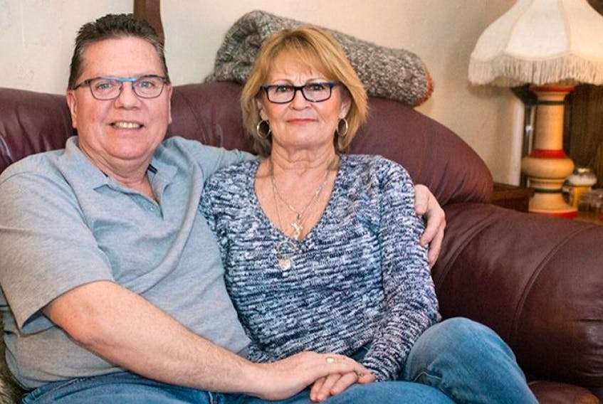 <span class="COLOURKicker">Mike Morris owes his life to his wife, Dawna Constable, who saved him from choking after he coughed while eating as he watched sports on TV recently at their home on the Hermitage Road in Vernon River.</span>