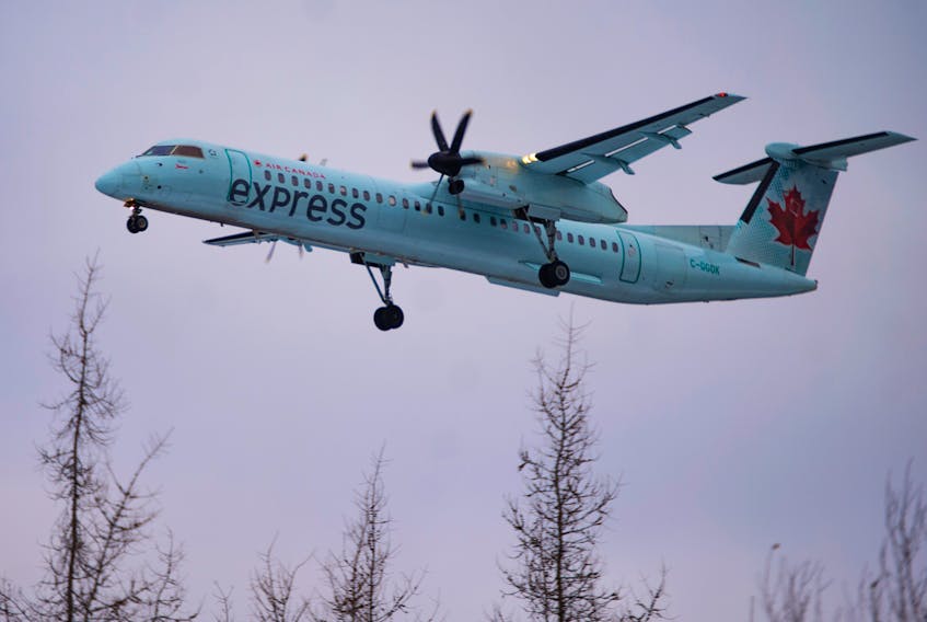 An Air Canada Express flight approaches Halifax Stanfield International Airport in January. File - Ryan Taplin - The Chronicle Herald
