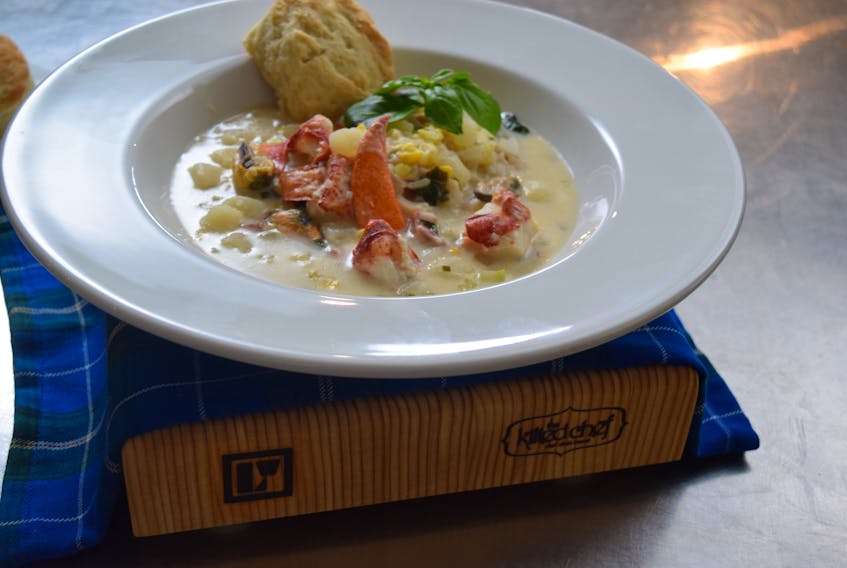 Logan’s Daily Catch worked with Chef Alain Bossé (The Kilted Chef) to develop a mouthwatering recipe using the seafood chowder packs, which Bossé calls “an absolute delicacy. - Photo Contributed.