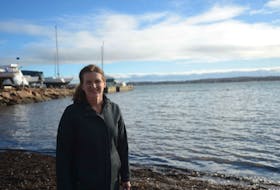 Cheryl Paynter, here at the site of the annual New Year's Day polar bear dip in Charlottetown, says the event won't be held in 2021 because of the COVID-19 pandemic.
