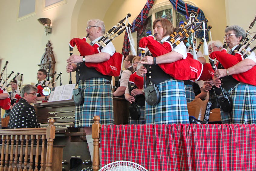 The Clan Thompson Pipe Band will perform during the Songs of Remembrance presentation of the St. Ninian’s Cathedral Concert Series. Corey LeBlanc