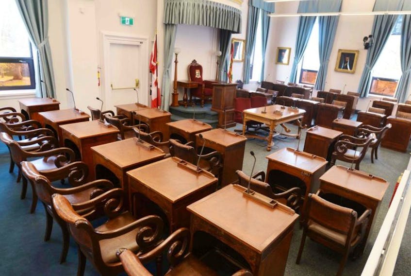 The P.E.I. legislature has been moved to the Coles Building while renovations are underway at Province House.