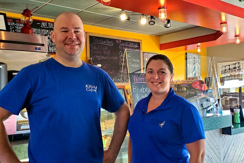 James Gallant, left, and his wife Colleen Gallant are the owners of the Killick Cafe in Stephenville.