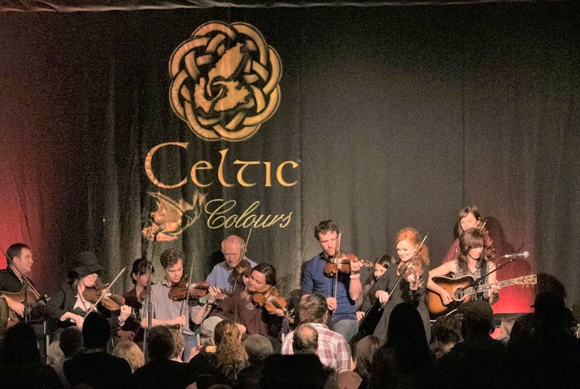 "Just another night at the Celtic Colours Festival Club," at the Gaelic College in St Ann’s Cape Breton, N.S. - Sean Purser.