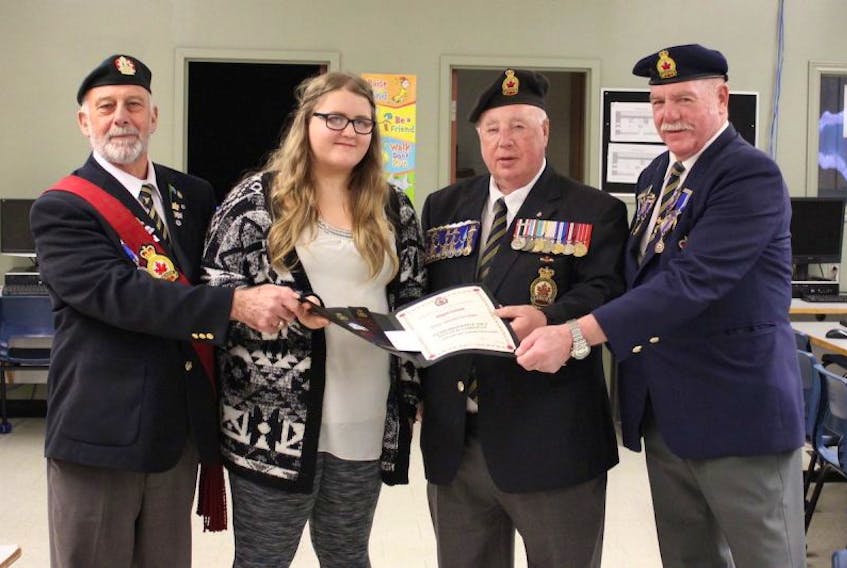 Abigail Galway, alongside Gordon Parsons, David Thistle and William Titford, placed third in the provincial level in the poster contest.