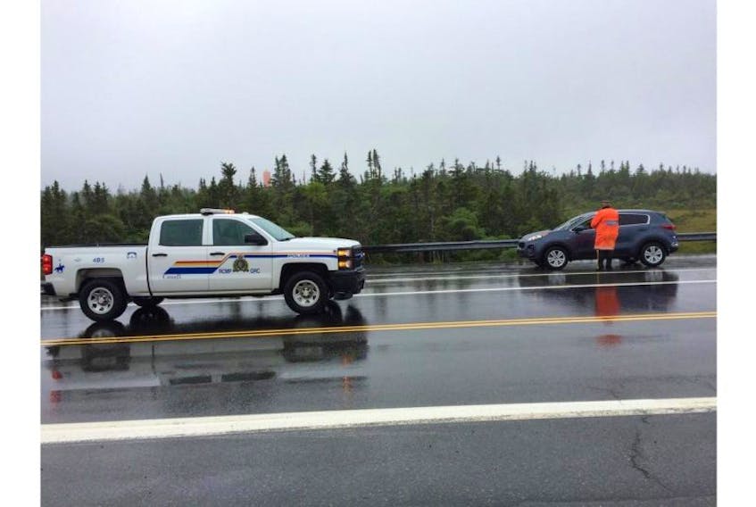 Bay Roberts RCMP has closed access to Veterans Memorial Highway between Makinsons and Roaches Line.