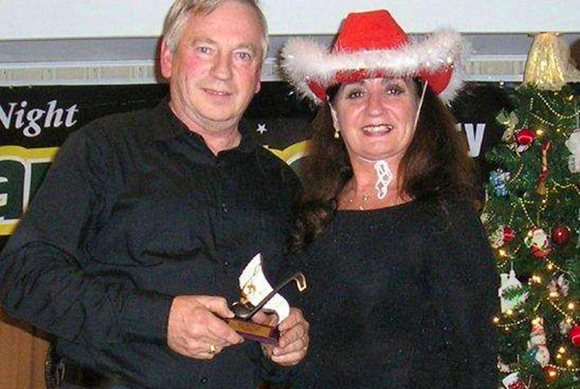 Host Judy MacLean and special guest recording artist Lester MacPherson are shown at a previous Christmas fundraising event for the QEH. SUBMITTED PHOTO