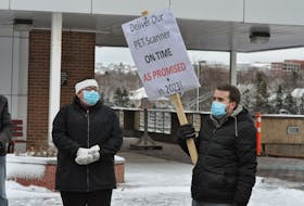 Graham Downey-Sutton, the NL NDP candidate for Corner Brook, said people can’t wait another four, five or six years to get a PET scanner in the city. Downey-Sutton organized a protest Monday calling on the Liberals to make good on a promise to put a scanner in the new regional hospital being constructed here.