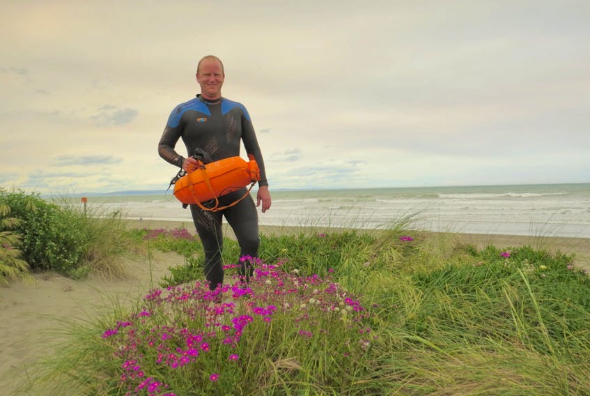 Rob Hutchings, 44, at Brighton Beach, near his present day home in Christchurch, New Zealand. He originally hails from Corner Brook. CONTRIBUTED