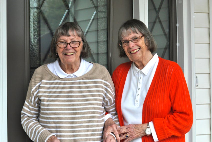 Térèse Cossitt (left) and her twin sister, Mary, will celebrate their 90th birthday on Wednesday. The Cossitts are from Corner Brook. Diane Crocker/SaltWire Network