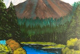 Verna Sandor's paintings were most often of scenery. Sandor is from Corner Brook.