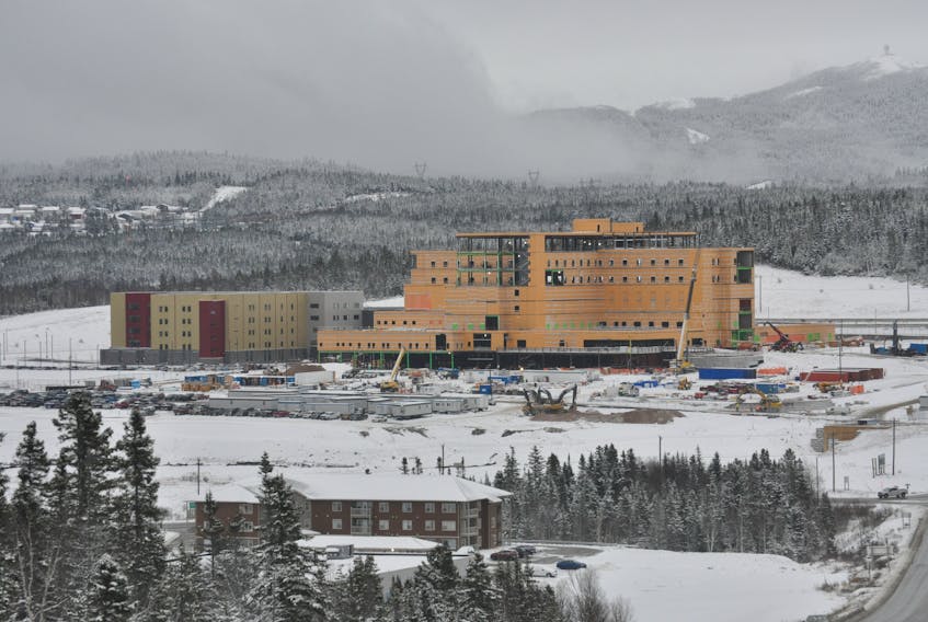 The new regional acute-care hospital being constructed in Corner Brook will open in 2023.