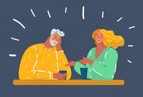 couple argues stock illustration
