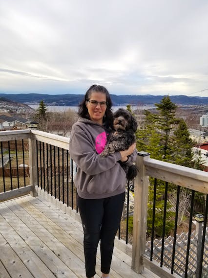 Shellie Cormier of Corner Brook and her dog Bella. - Contributed