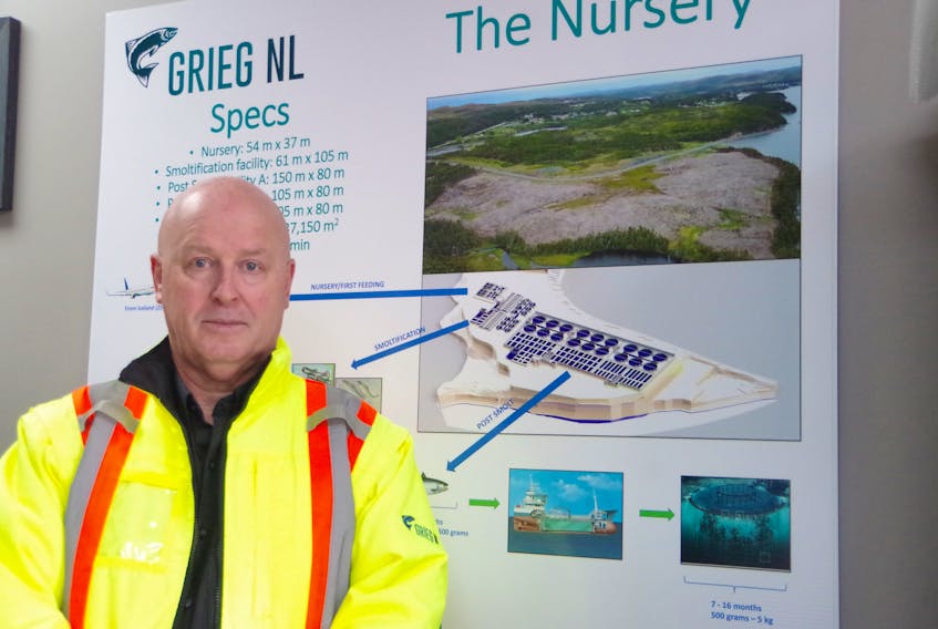 Perry Power, manager of human resources and media relations for Grieg Seafood Newfoundland.