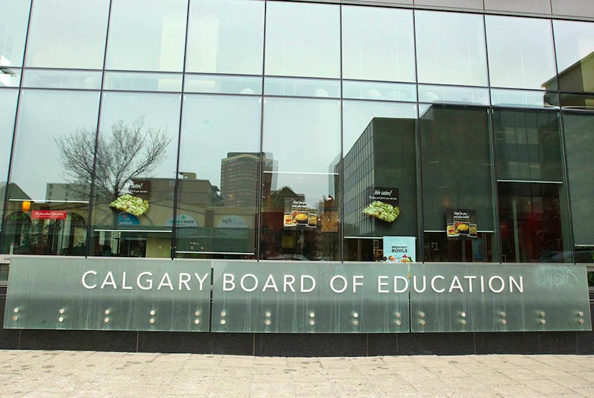 The exterior of the Calgary Board of Education Building is shown in downtown Calgary on Thursday, March 22, 2018. The Calgary Board of Education Trustees were responding to the 2018-19 Alberta Provincial Budget. Jim Wells/Postmedia