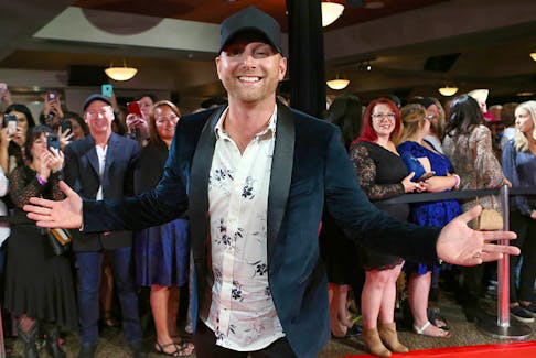 Tim Hicks poses as he arrives on the red carpet at the Canadian Country Music Awards at the Saddledome in Calgary Sunday, September 8, 2019. Jim Wells/Postmedia