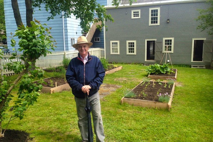 Michael Craven is one of the volunteer who works on the garden behind Quaker House on Ochterloney Street in Dartmouth. The house is the oldest in Dartmouth and Craven says they’re working to make the gardens like the original one that would have been here in the 1780s.