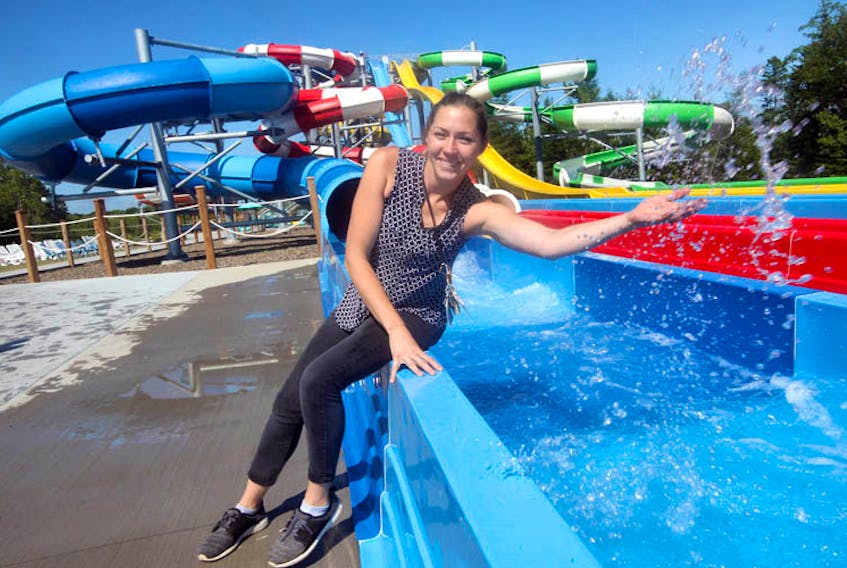 Tara Burgess, manager of Atlantic Splash Adventure, says this is the busiest season she can remember in her six years at the park.