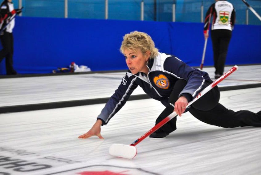 <p>Kim Kelly won the Canadian championships with Colleen Jones in 1999, 2001, 2002 and 2004. They also won the worlds together in 2001 and 2004.</p>