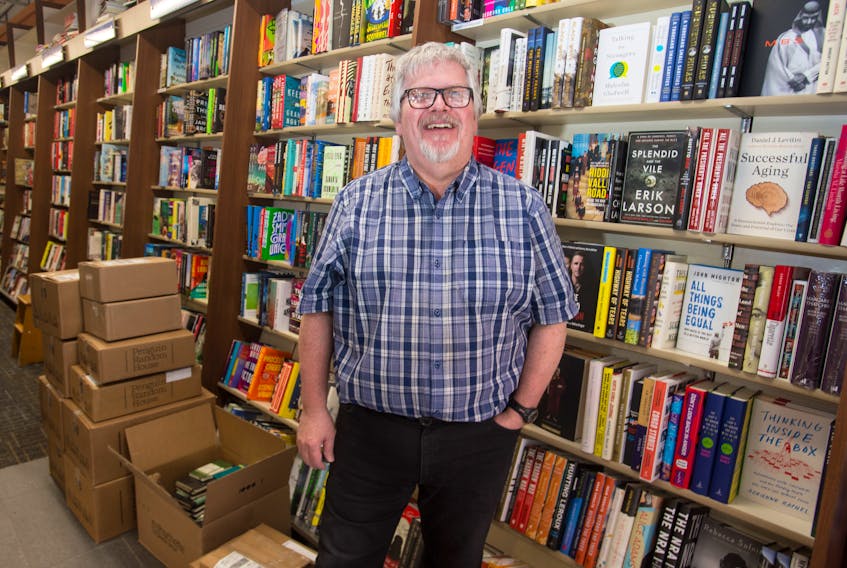 Halifax Bookmark manager Mike Hamm inside the Spring Garden Road store. Ryan Taplin - The Chronicle Herald