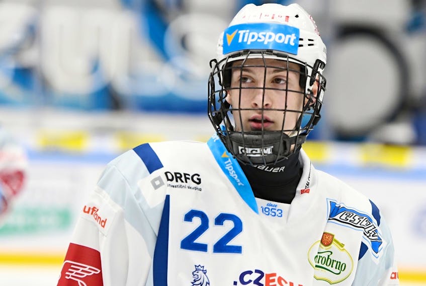 Czech centre Jakub Brabenec was the Charlottetown Islanders' top pick in the Canadian Hockey League import draft in June.