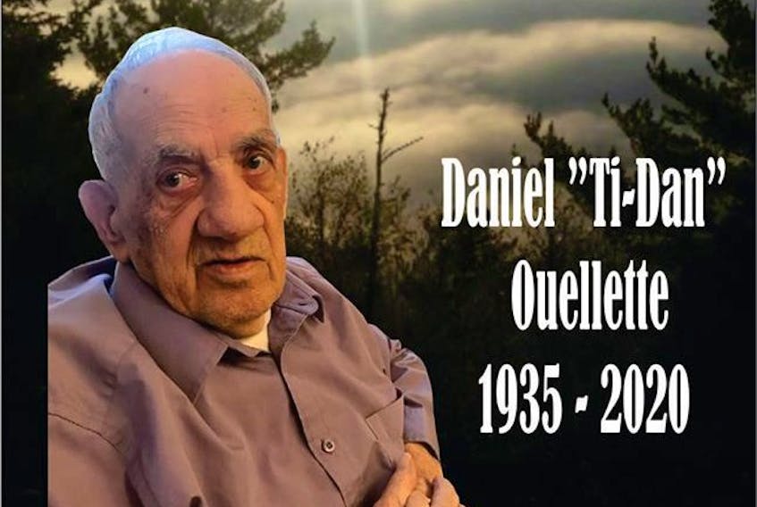 The family of Daniel Ouellette, who was a resident at the Manoir de la Vallée care home in Atholville, NB, announced his death on social media. He was 85.