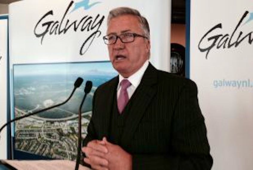 ['Danny Williams has announced that his 2,400 acre development in Southlands will be named Galway. — Photo by Joe Gibbons/The Telegram']