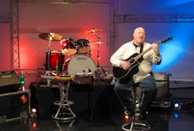 <p>Lakeville resident Darrin Harvey on the set of his new Eastlink TV show, East Coast Music Unplugged. - Submitted</p>