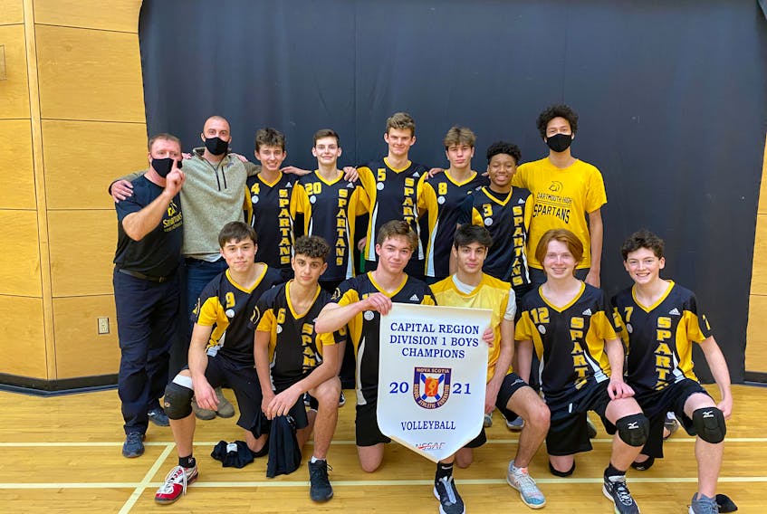 The Dartmouth Spartans captured the Capital Region high school boys' volleyball title on Friday. Contributed