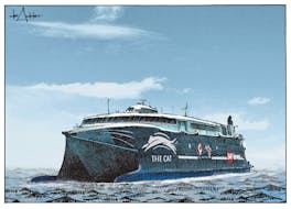 The Cat ferry depicted by Michael de Adder
