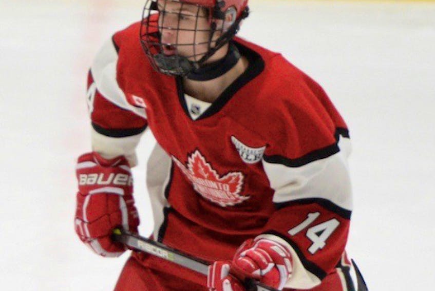 Zach Dean of Mount Pearl hasn’t missed a beat since joining the Toronto Young Nats minor midget team in the Greater Toronto Hockey League. He’s among his team’s scoring leaders and is a sure-fire top 10 pick in the Quebec Major Junior Hockey League draft, if he opts to go that route.