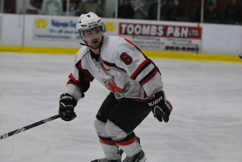 Jordan Mayhew leads the Kensington Moase Plumbing and Heating Vipers in points, and went into Friday’s action one point behind Chasse Gallant of the Arsenault’s Fish Mart Western Red Wings in the Island Junior Hockey League’s scoring race.
