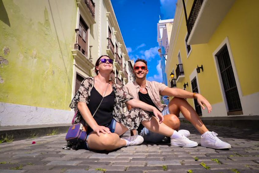 Anna and Trevor Delaney, operators of Delightful Travellers, stop in San Juan.