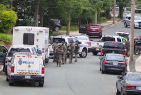 A heavy police presence is seen on Craigmillar Avenue in St. John’s in early July after a man was found dead in the middle of the street. Police are continuing their investigation into the July shooting death of James Cody but the COVID-19 pandemic has caused delays in forensic testing of evidence connected to the case. — Glen Whiffen file photo/The Telegram