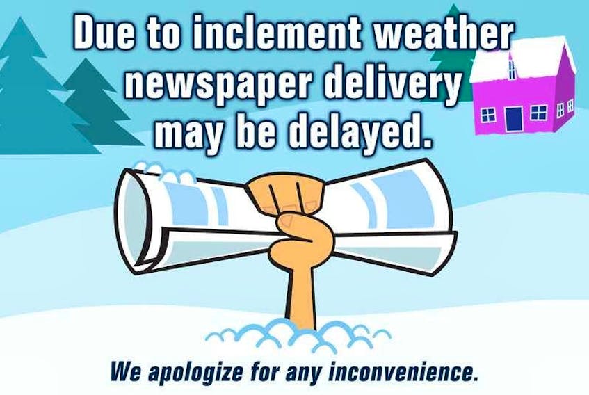 Weather conditions may cause delays in the delivery of your newspaper on Tuesday. Updates will be posted throughout the morning.