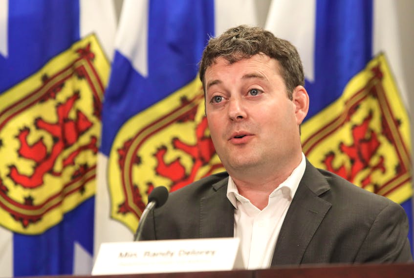 Health Minister Randy Delorey announces a review of the 53 COVID-19 deaths at Northwood nursing home in Halifax on Tuesday.