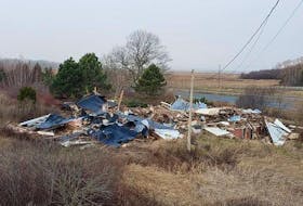 This is all that was left of the historic Reid House in Avonport following its demolition on Dec. 6. CONTRIBUTED