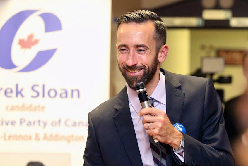Derek Sloan, a rookie Conservative MP from eastern Ontario, is one of four candidates to have qualified for the race's final ballot.